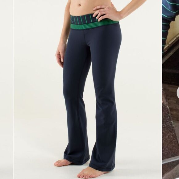 Lululemon Groove Pant Reversible Regular Inkwell / Slalom Stripe Inkwell - Picture 7 of 10